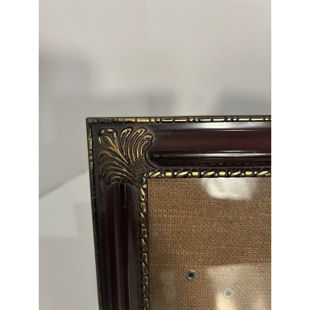 Victorian‎ Style Red Gold Scrolls ornate Standing Photo Frame  6.5x4.5